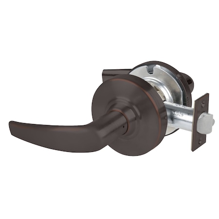 Grade 1 Passage Latch, Athens Lever, Non-Keyed, Aged Bronze Finish, Non-Handed